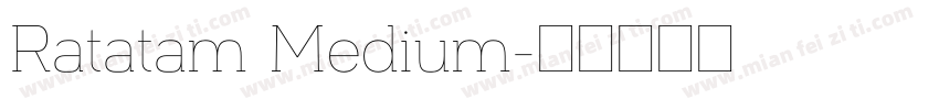Ratatam Medium字体转换